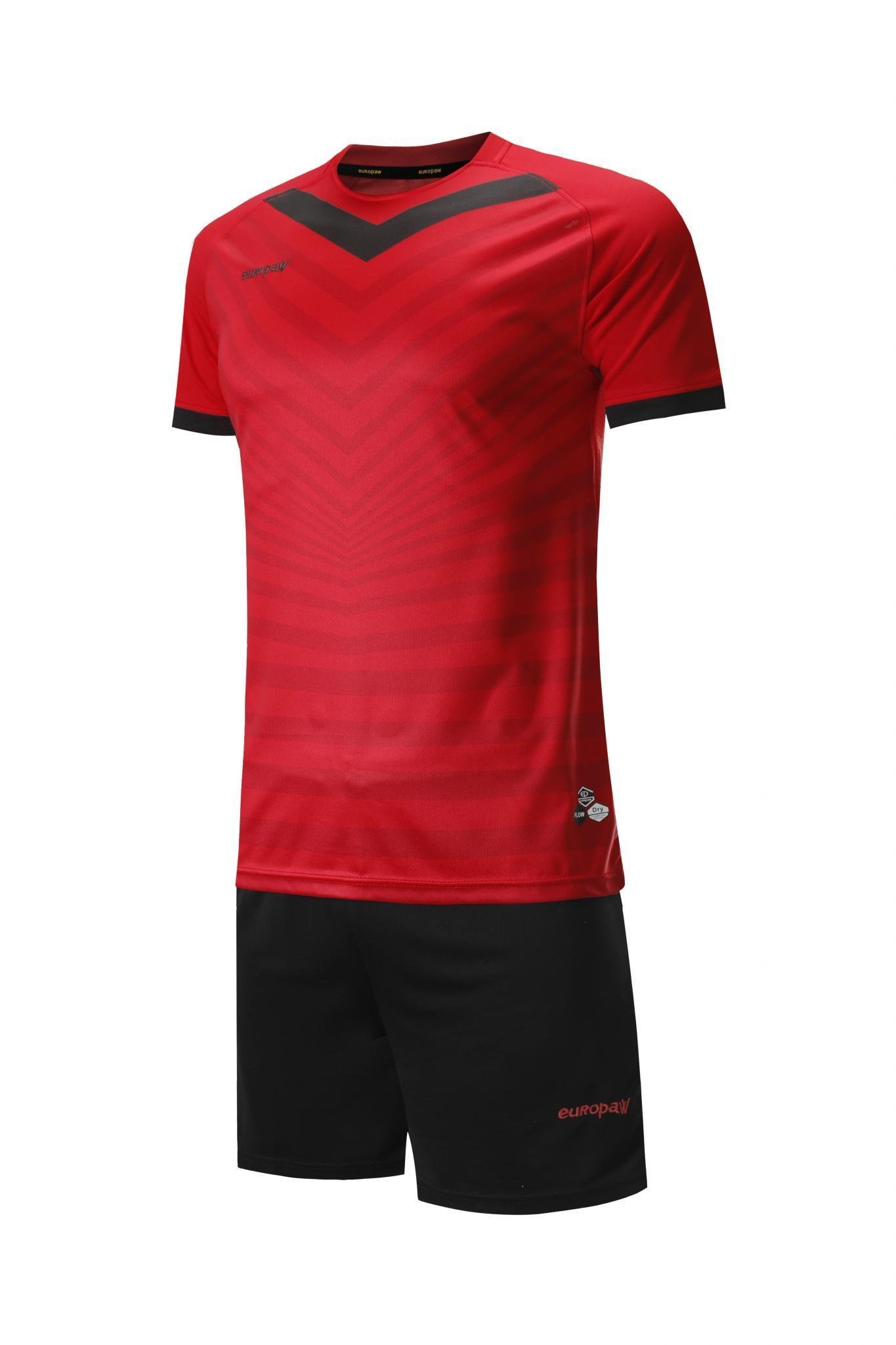 Футбольная форма детская (kid) Europaw 026 красно-черная [XS] фото товару