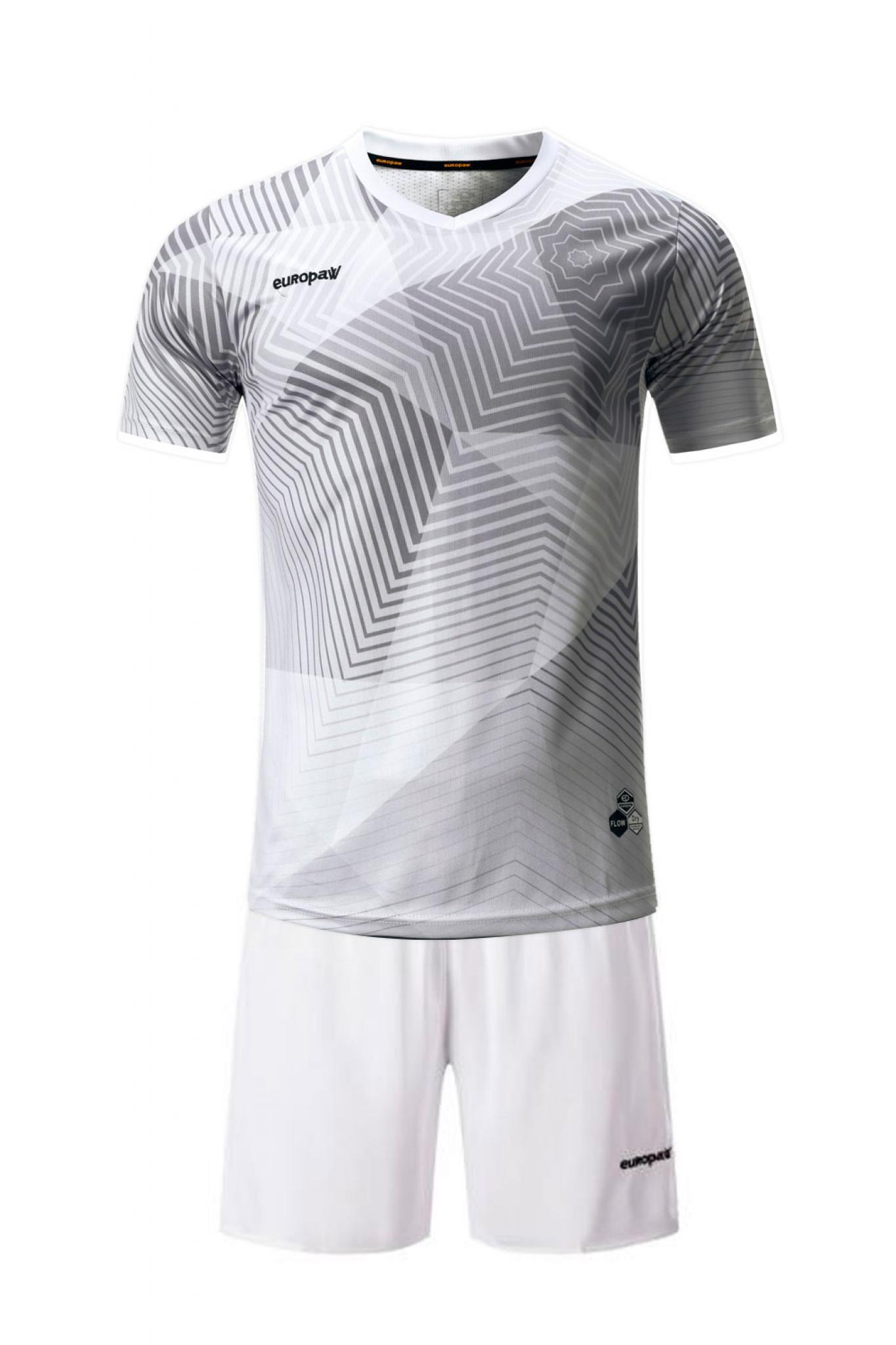 Футбольная форма Europaw 025 бело-серая [M] фото товара