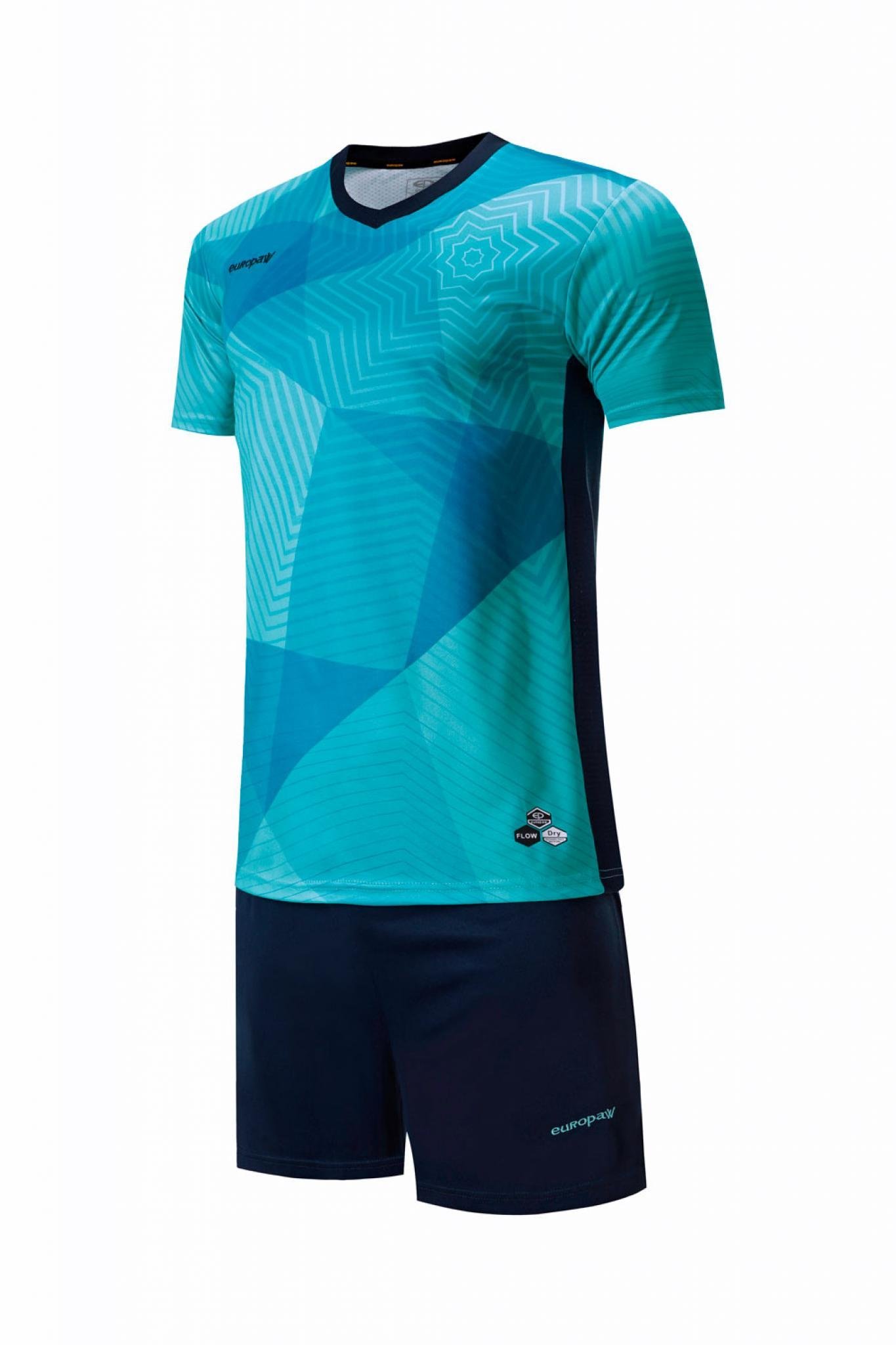Футбольная форма Europaw 025 бирюзово-т.синяя [M] фото товара