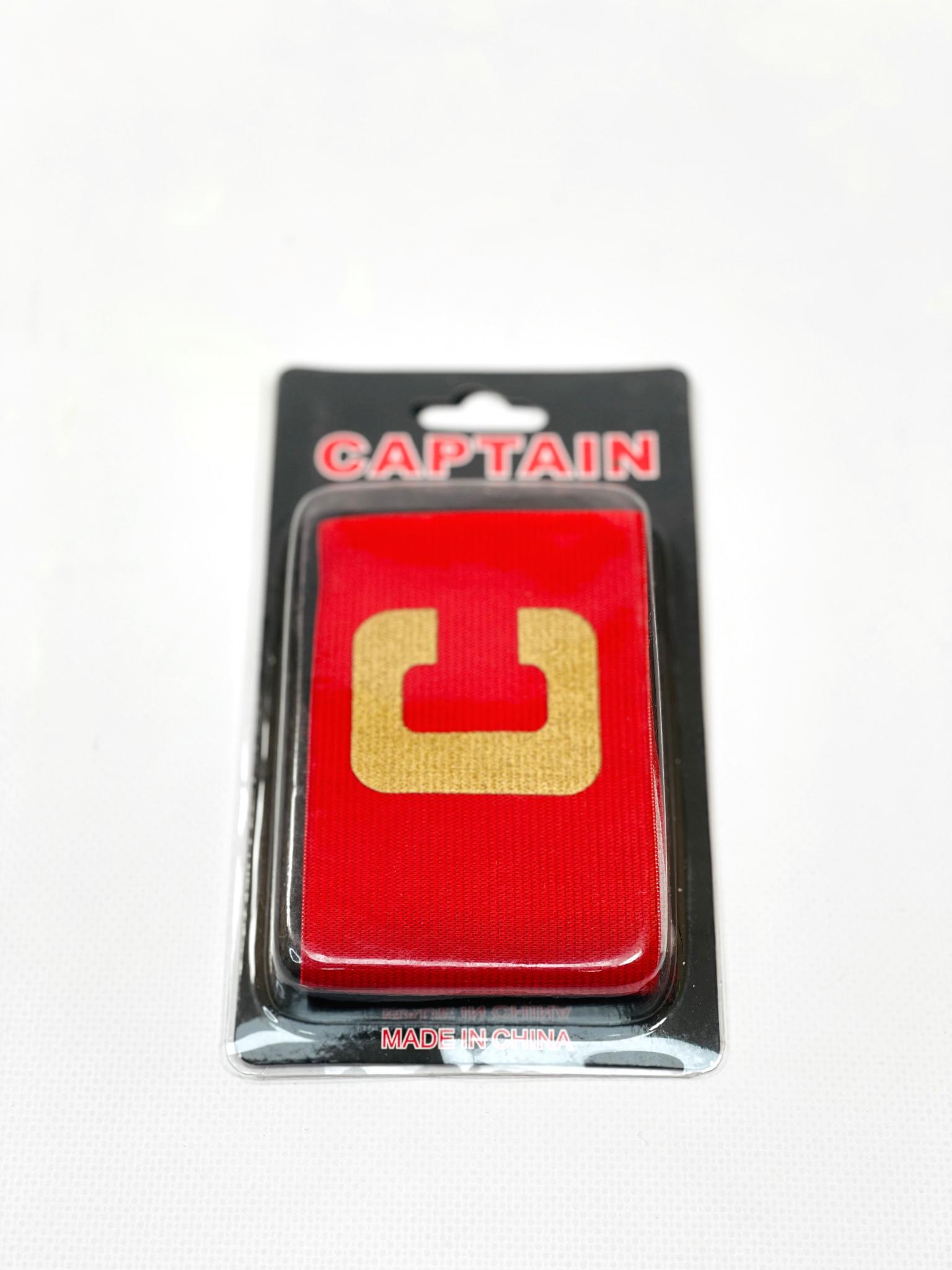 Капитанская повязка Captain красная фото товара