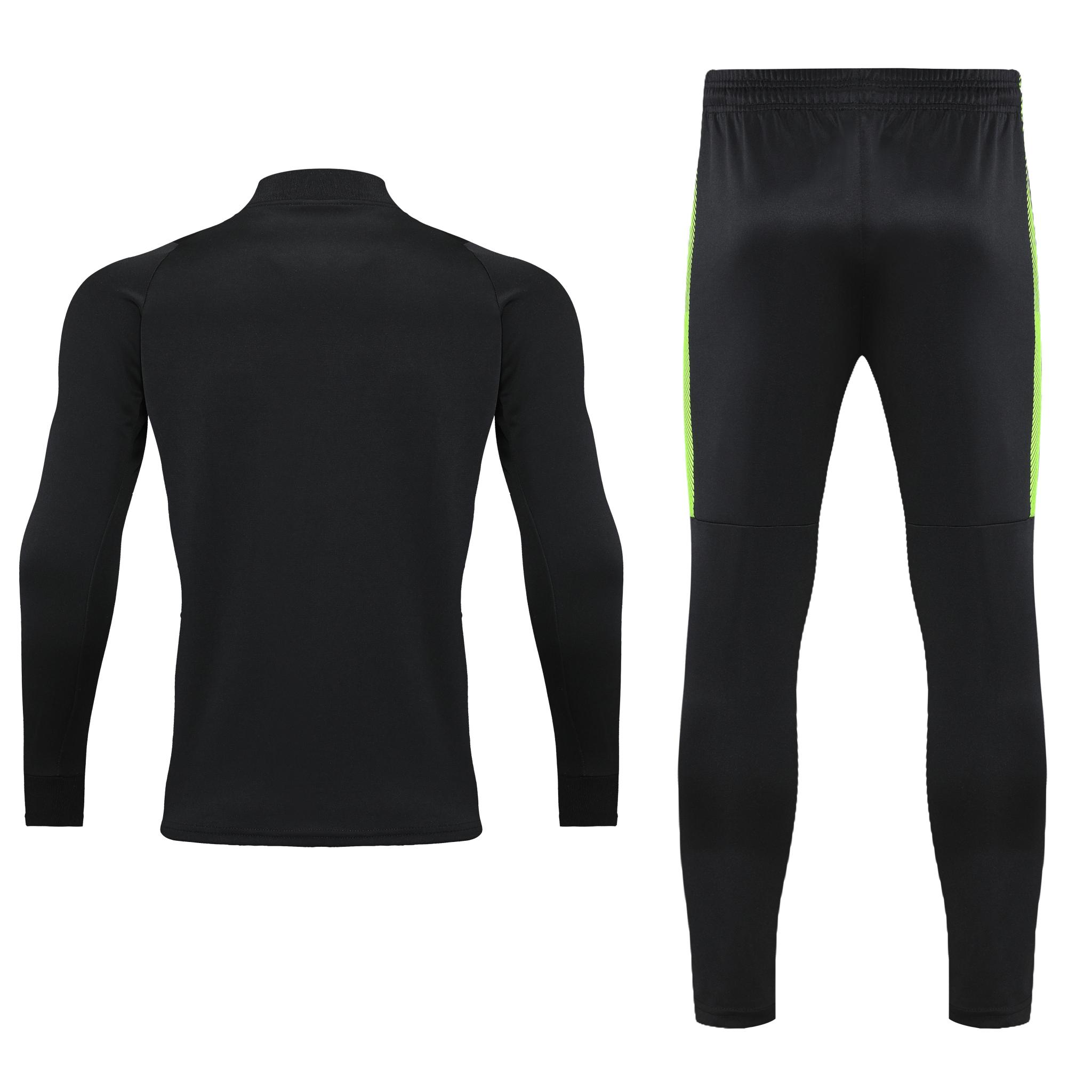 Спортивний костюм для дітей Europaw Limber Up Kid 2101 Short zipper чорно-салатовий [4XS] фото товару