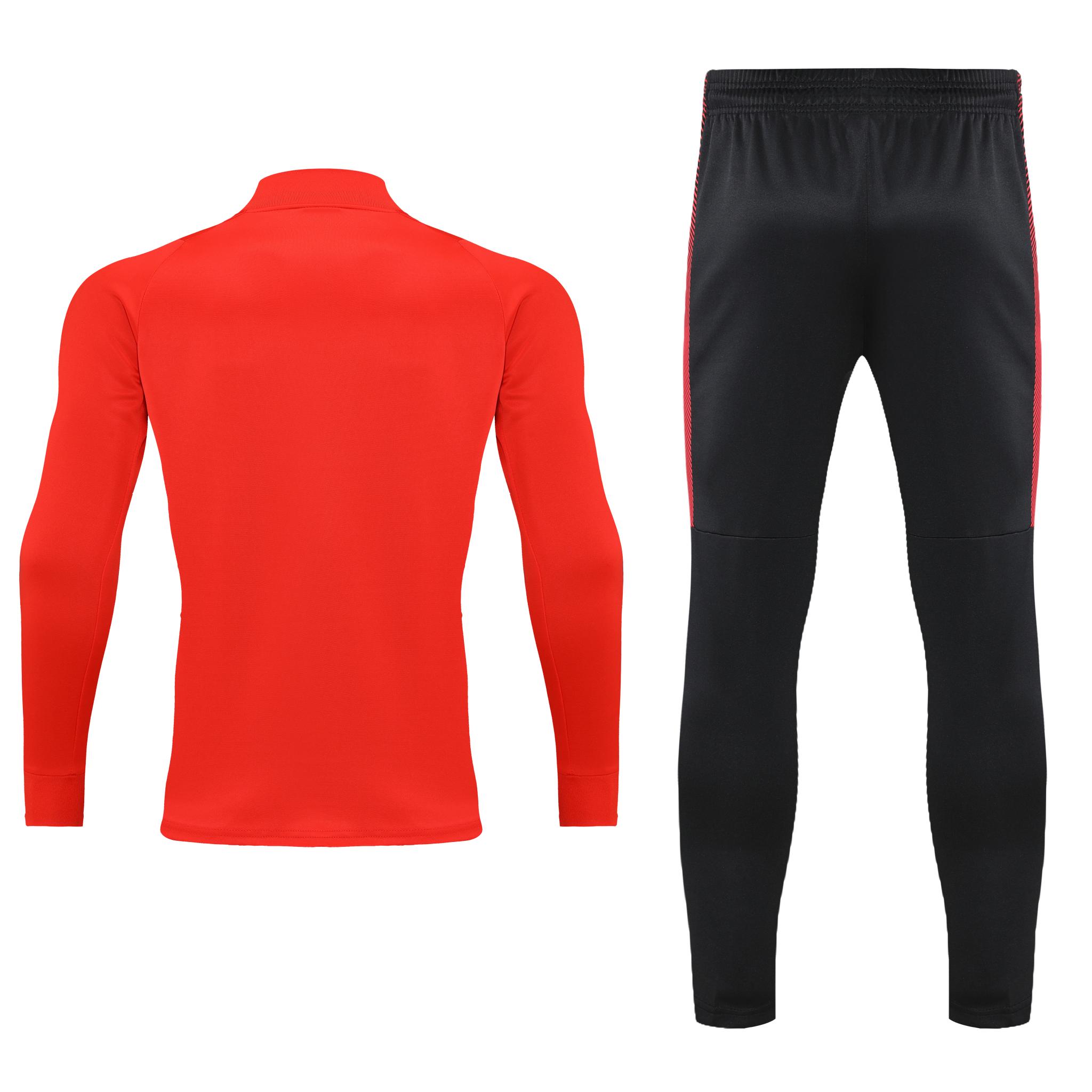 Спортивний костюм для дітей Europaw Limber Up Kid 2101 Short zipper чорно-червоний [2XS] фото товару