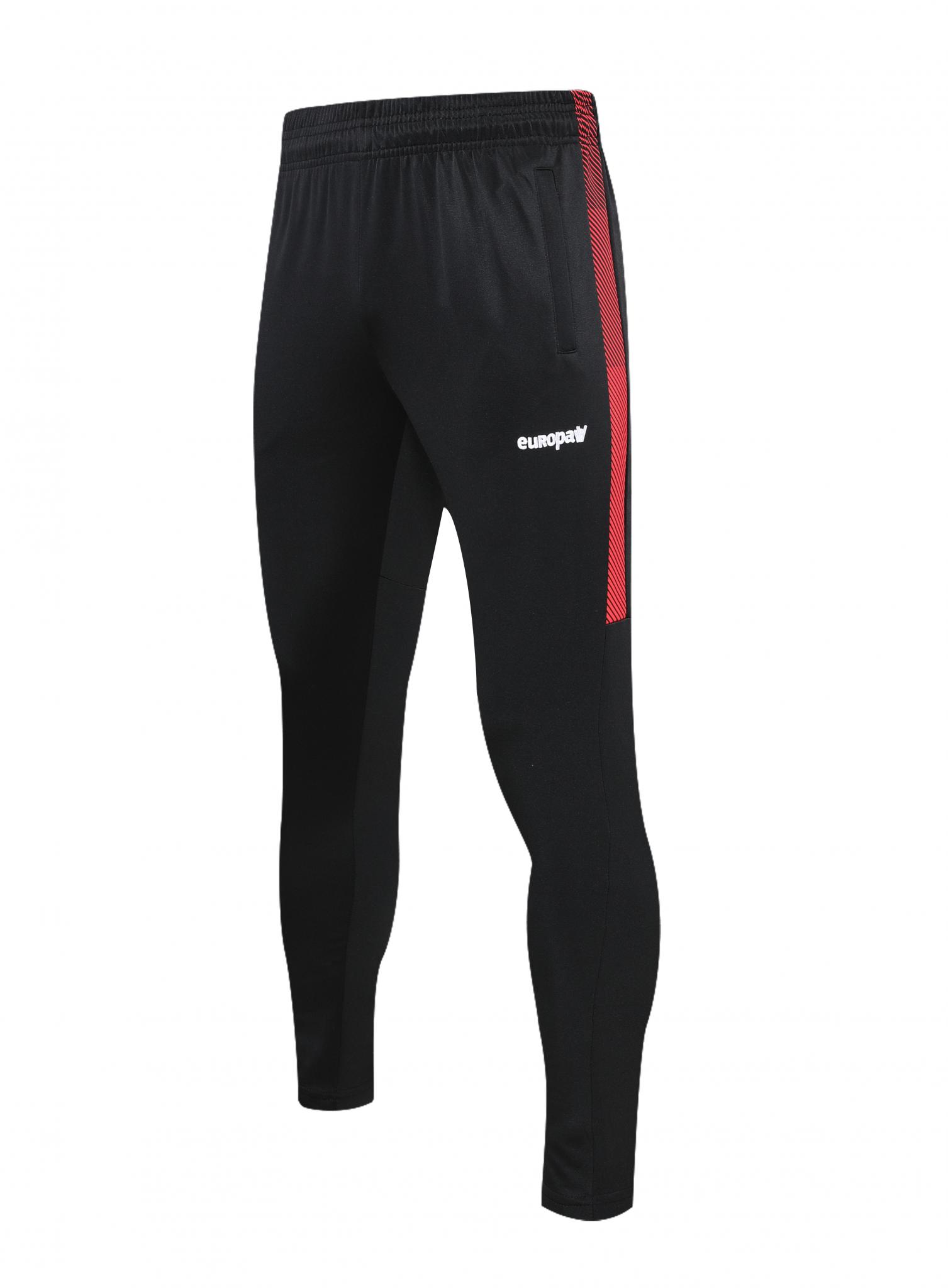 Спортивний костюм для дітей Europaw Limber Up Kid 2101 Short zipper чорно-червоний [4XS] фото товару