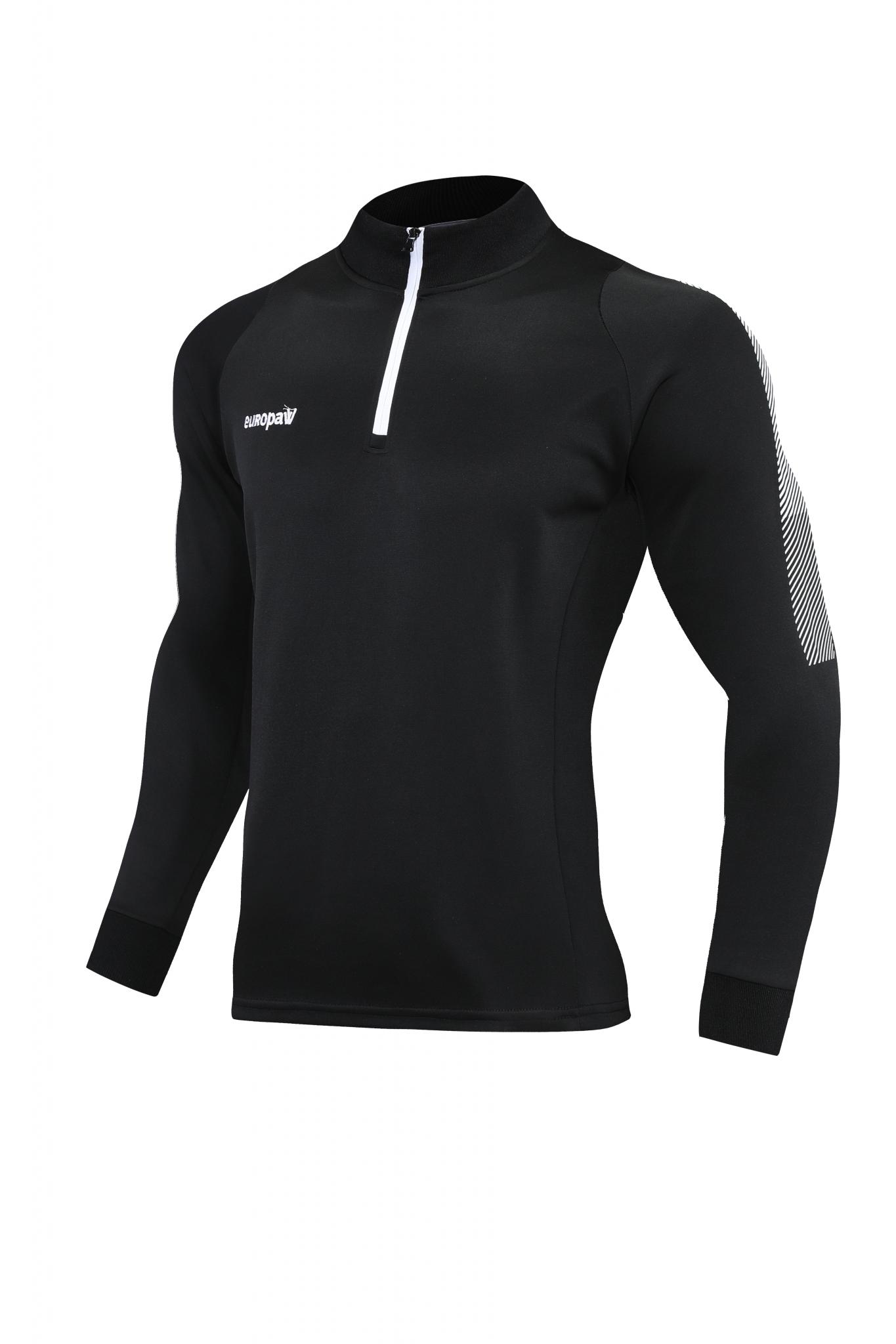 Спортивний костюм для дітей Europaw Limber Up Kid 2101 Short zipper чорно-білий [2XS] фото товару