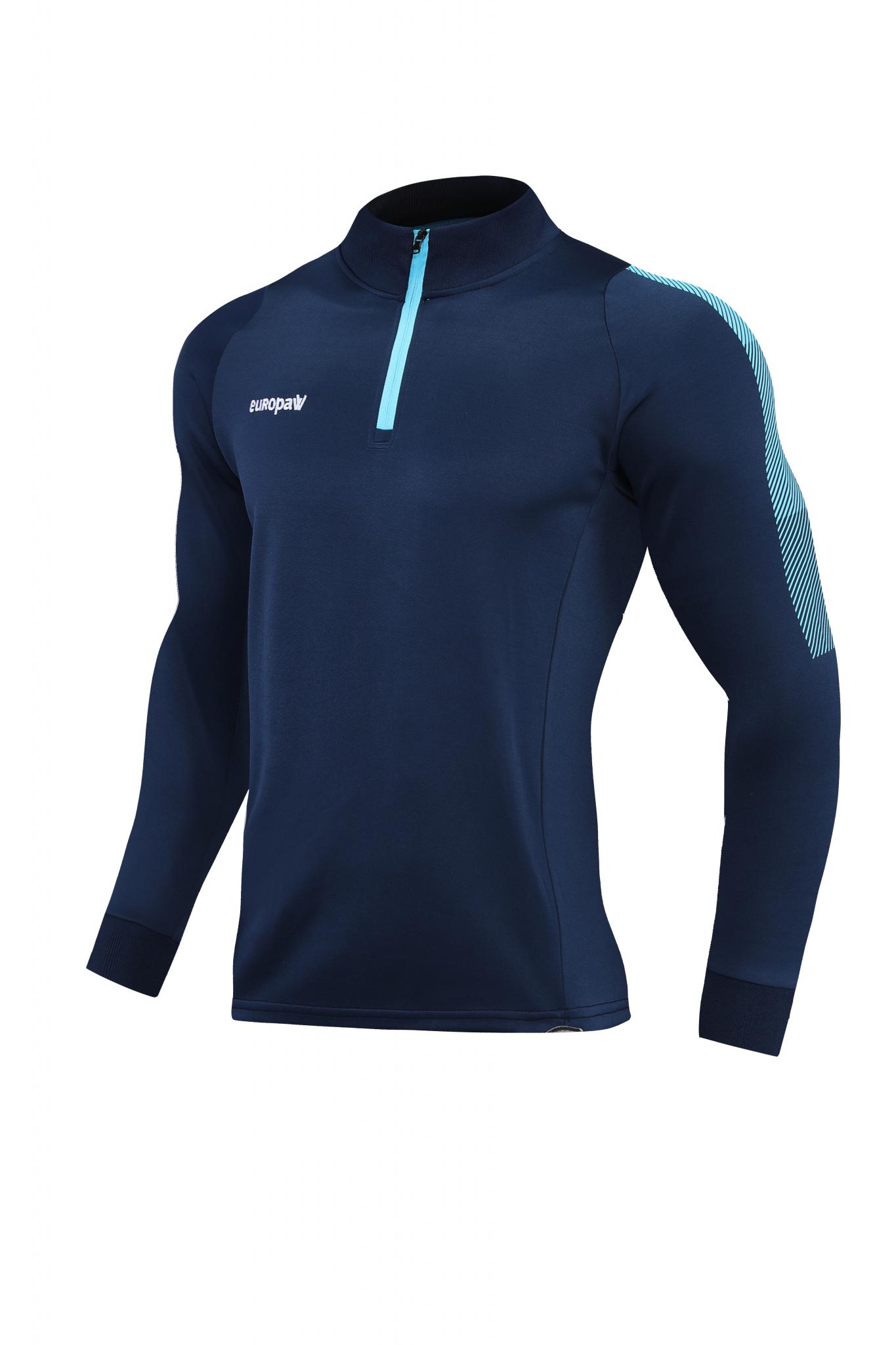 Спортивний костюм для дітей Europaw Limber Up Kid 2101 Short zipper темно-синьо-блакитний [2XS] фото товару