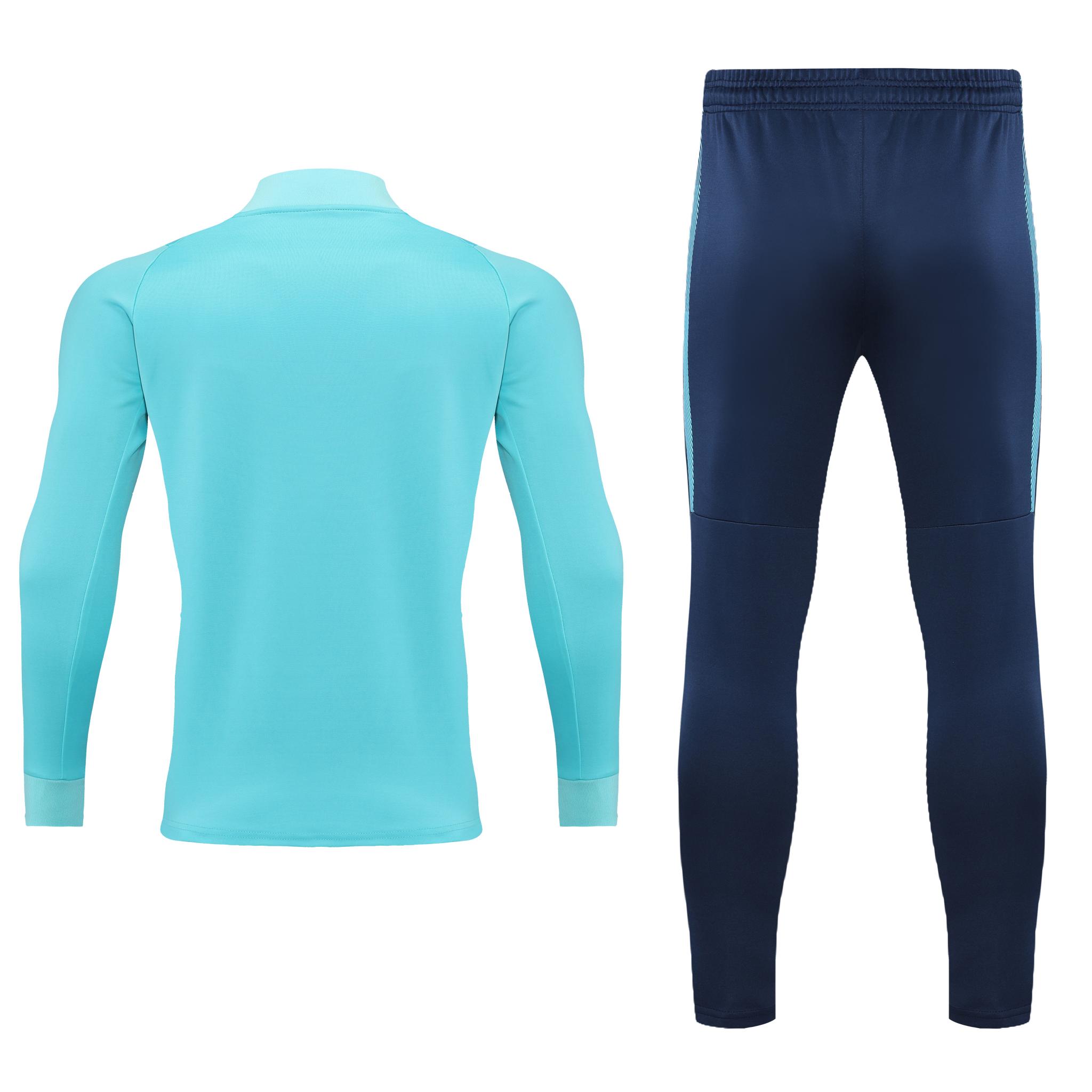 Спортивний костюм для дітей Europaw Limber Up Kid 2101 Short zipper бирюзово-темно-синій [3XS] фото товару