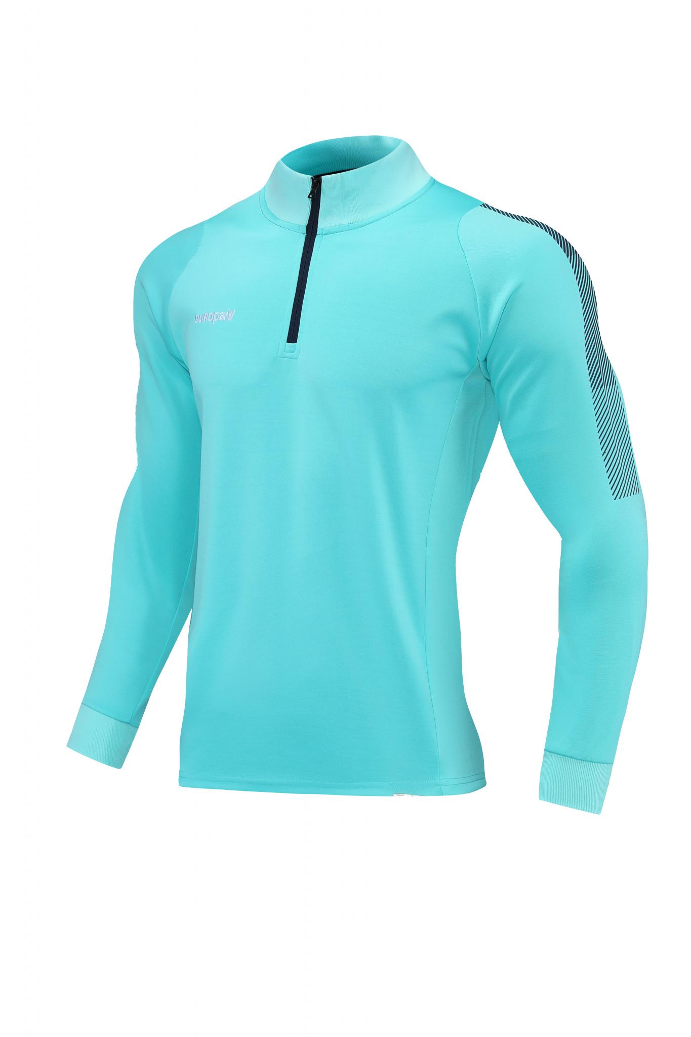 Спортивний костюм для дітей Europaw Limber Up Kid 2101 Short zipper бирюзово-темно-синій [4XS] фото товару