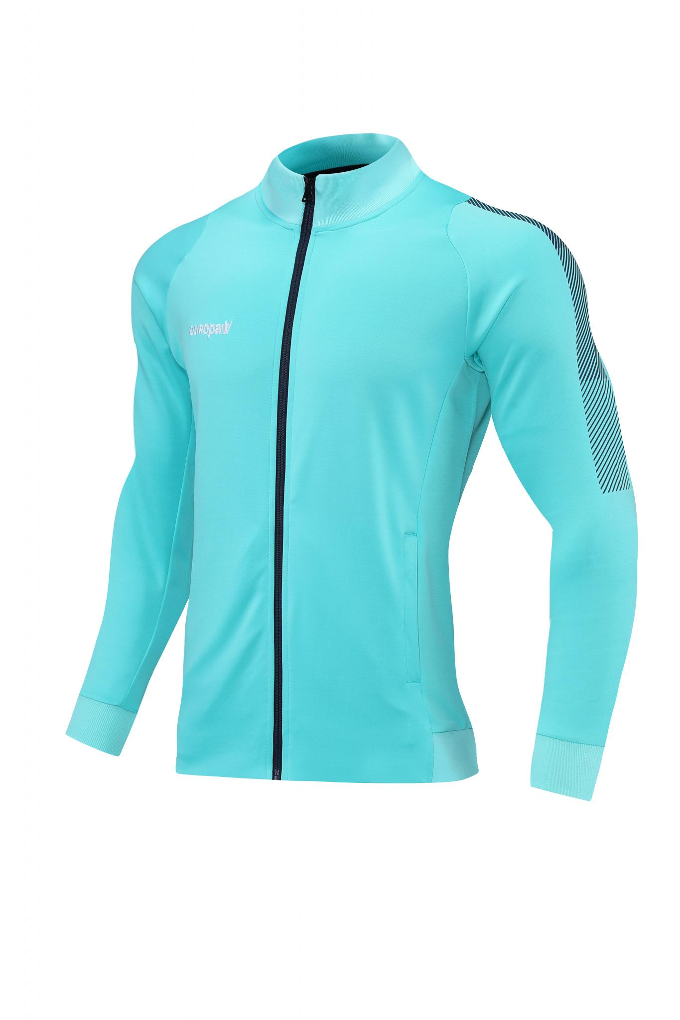 Спортивний костюм для дітей Europaw Limber Up Kid 2101 Long zipper бирюзово-темно-синій [4XS] фото товару