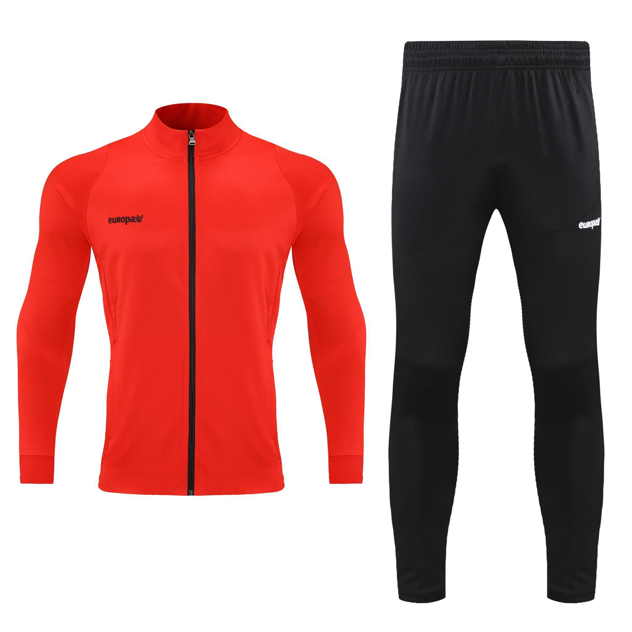 Спортивный костюм Europaw Limber Up 2101 Long zipper красно-черный [XS] фото товару