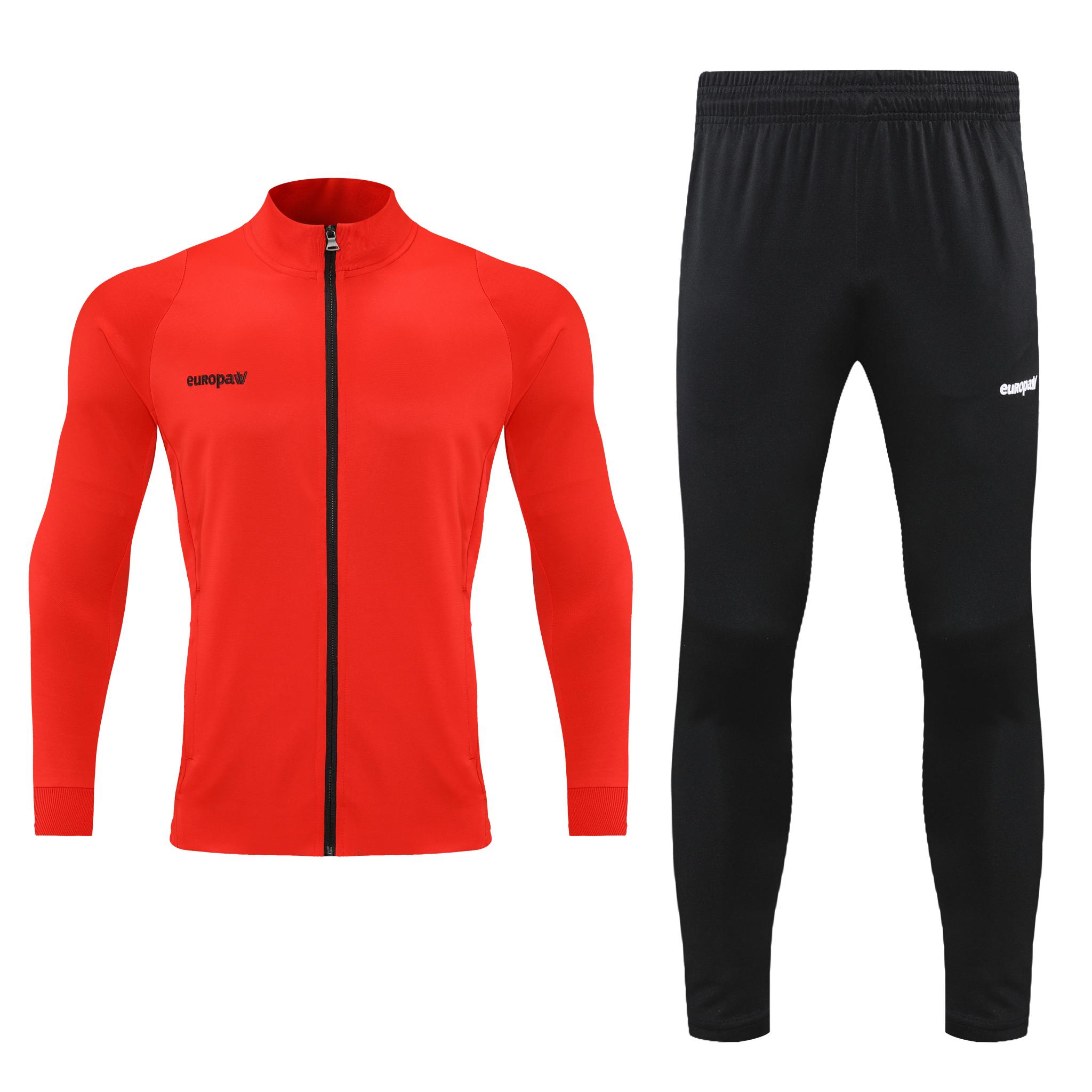 Спортивный костюм для детей Europaw Limber Up Kid 2101 Long zipper красно-черный [3XS] фото товара