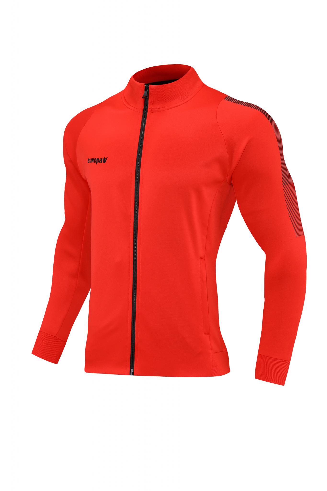 Спортивний костюм для дітей Europaw Limber Up Kid 2101 Long zipper червоно-чорний [4XS] фото товару