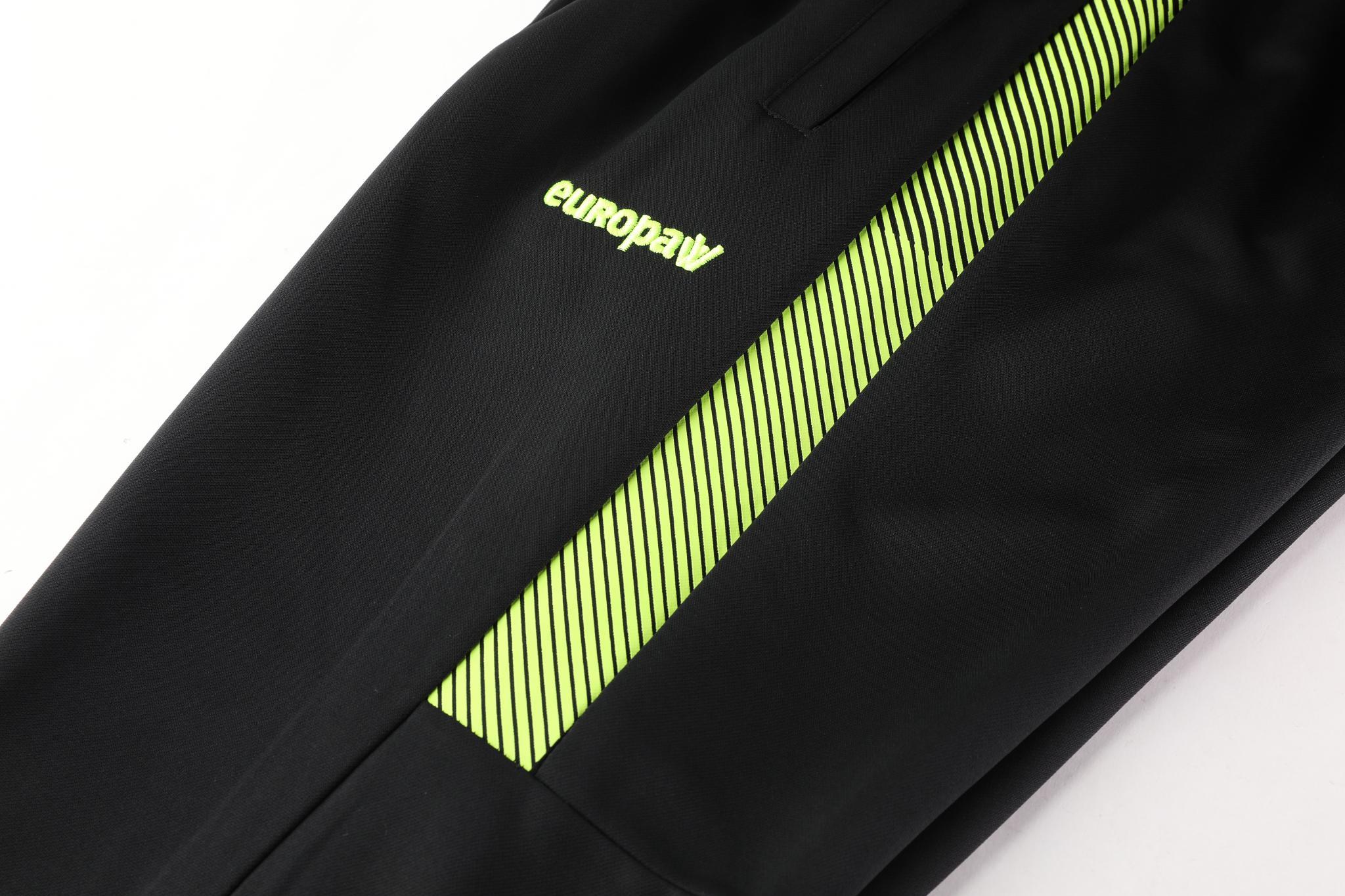 Спортивний костюм Europaw Limber Up 2101 Long zipper чорно-салатовий [XS] фото товару
