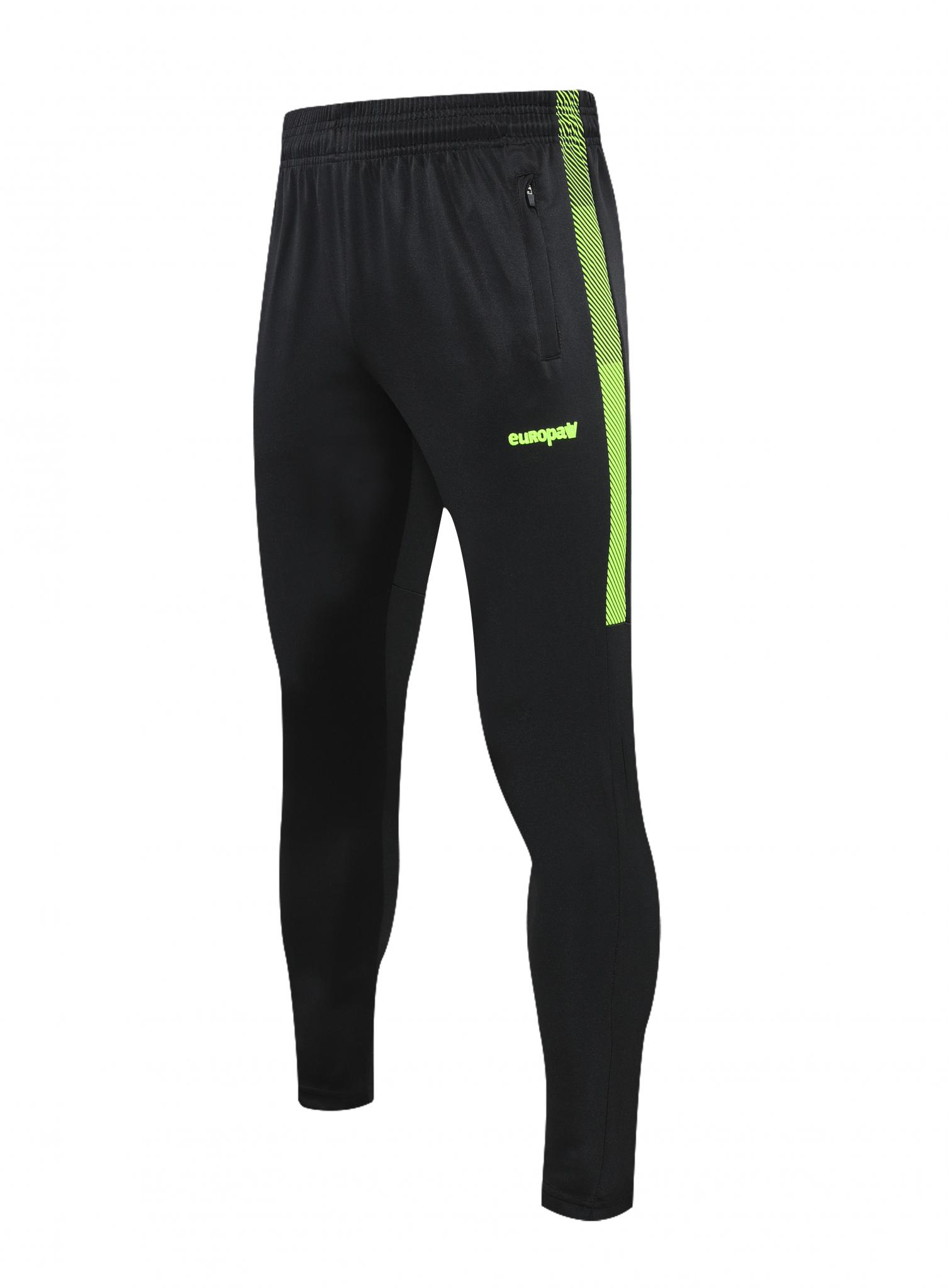 Спортивний костюм для дітей Europaw Limber Up Kid 2101 Long zipper чорно-салатовий [4XS] фото товару
