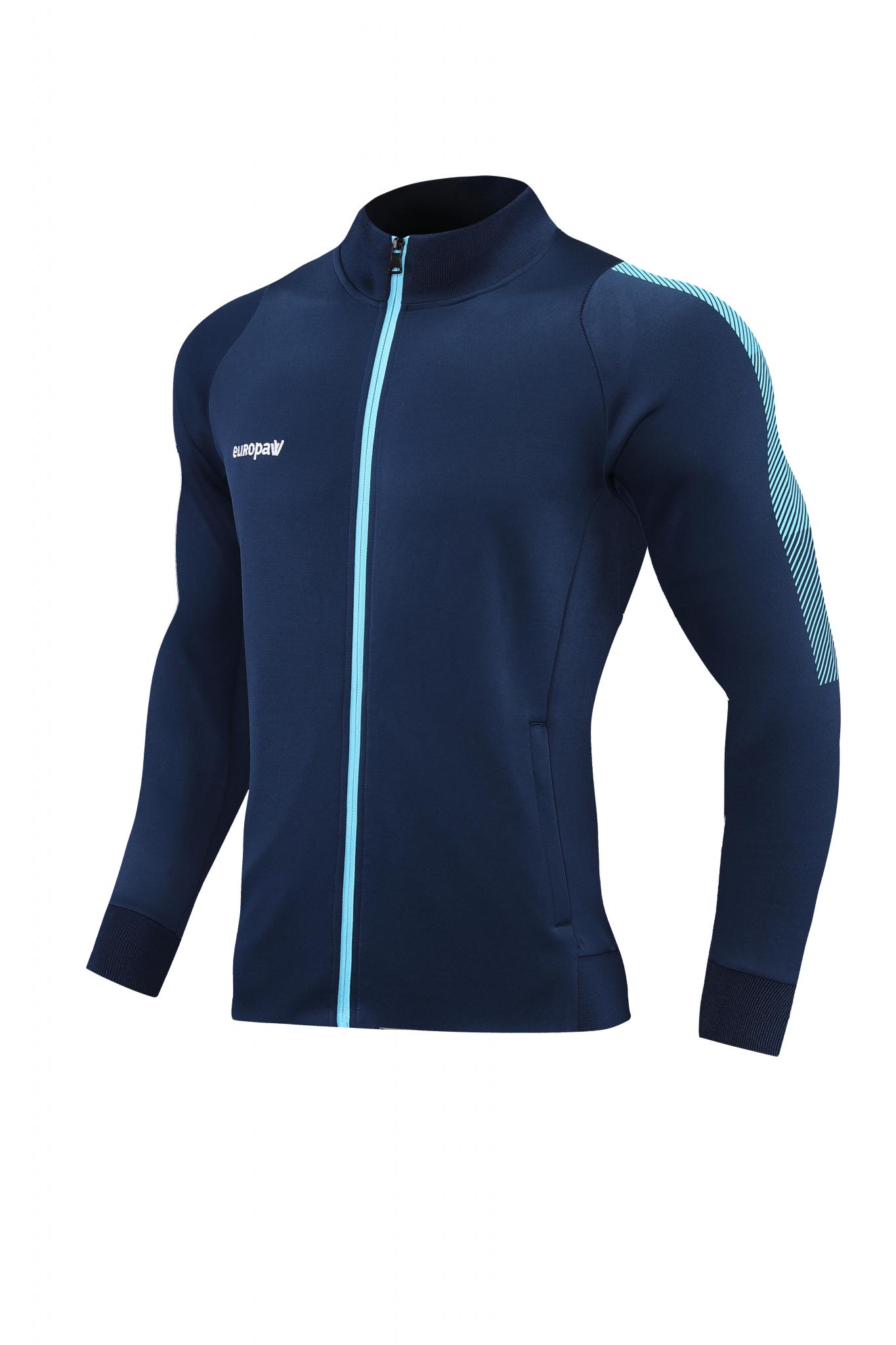 Спортивний костюм для дітей Europaw Limber Up Kid 2101 Long zipper темно-синьо-блакитний [4XS] фото товару