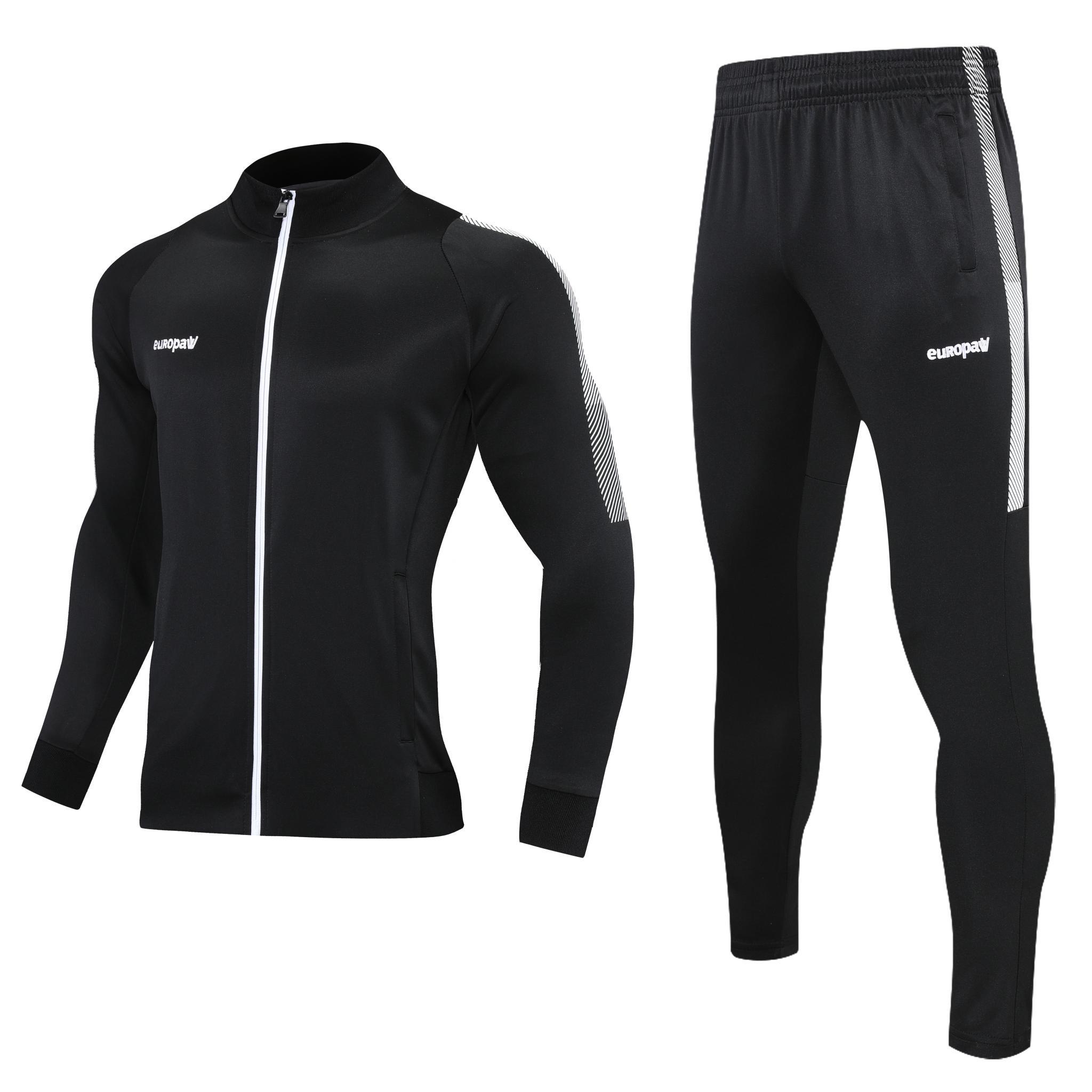Спортивний костюм Europaw Limber Up 2101 Long zipper чорно-білий [XS] фото товару