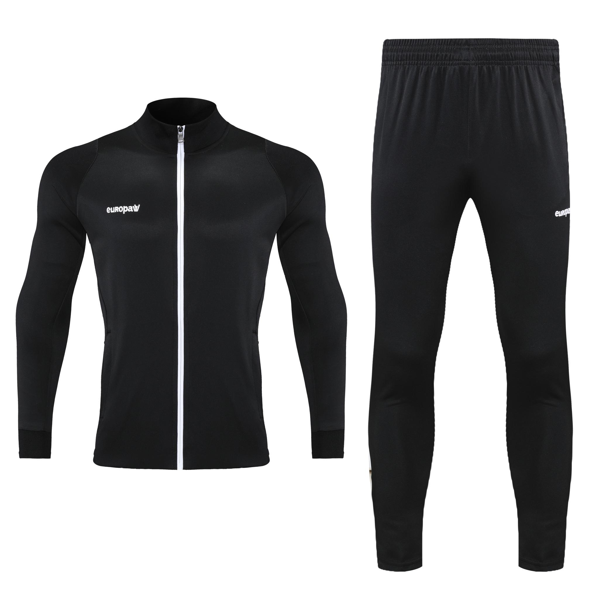 Спортивний костюм для дітей Europaw Limber Up Kid 2101 Long zipper чорно-білий [4XS] фото товару