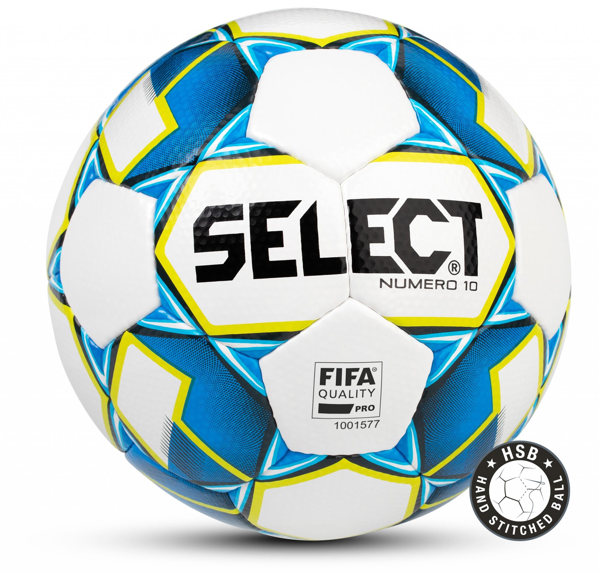 Мяч футбольний Select Numero 10 FIFA біло / синьо / салат [5] фото товару