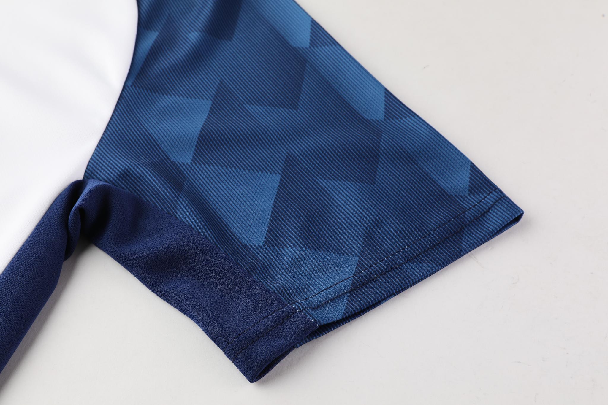 Футбольная форма Europaw 028 Classic light бело-темно-синяя [L] фото товара