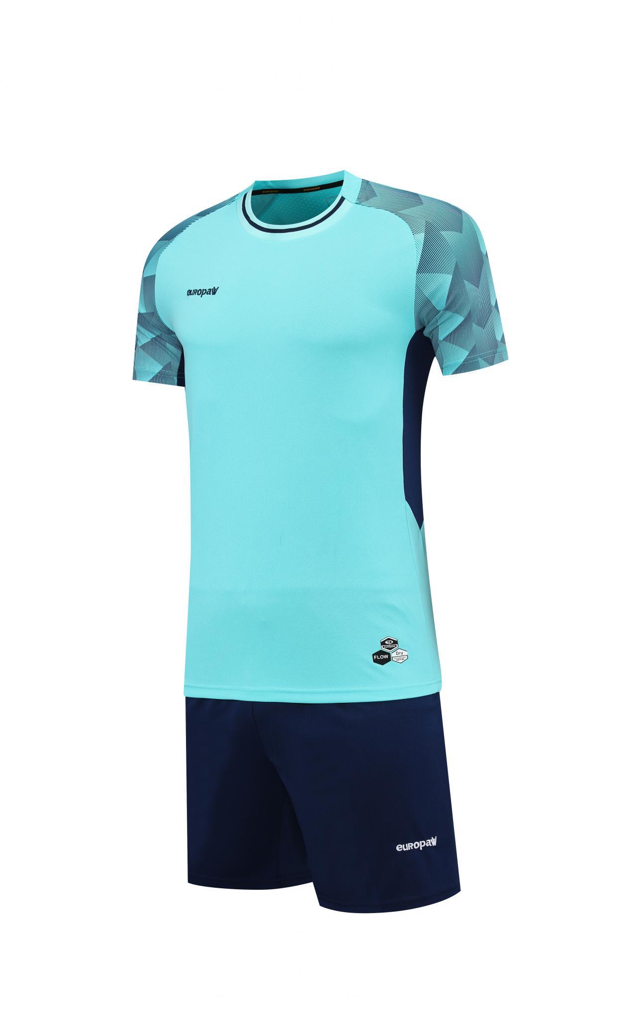 Футбольна форма Europaw 028 Classic light бирюзово-темно-синя [L] фото товару