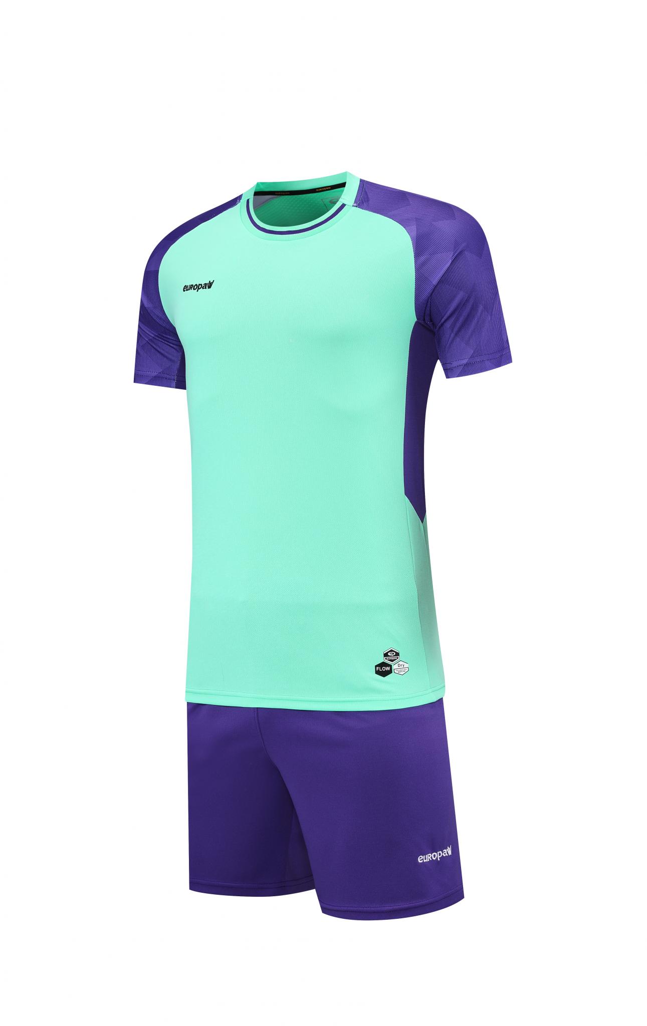 Футбольная форма Europaw 028 Classic light ярко-бирюзово-фиолетовая [M] фото товара