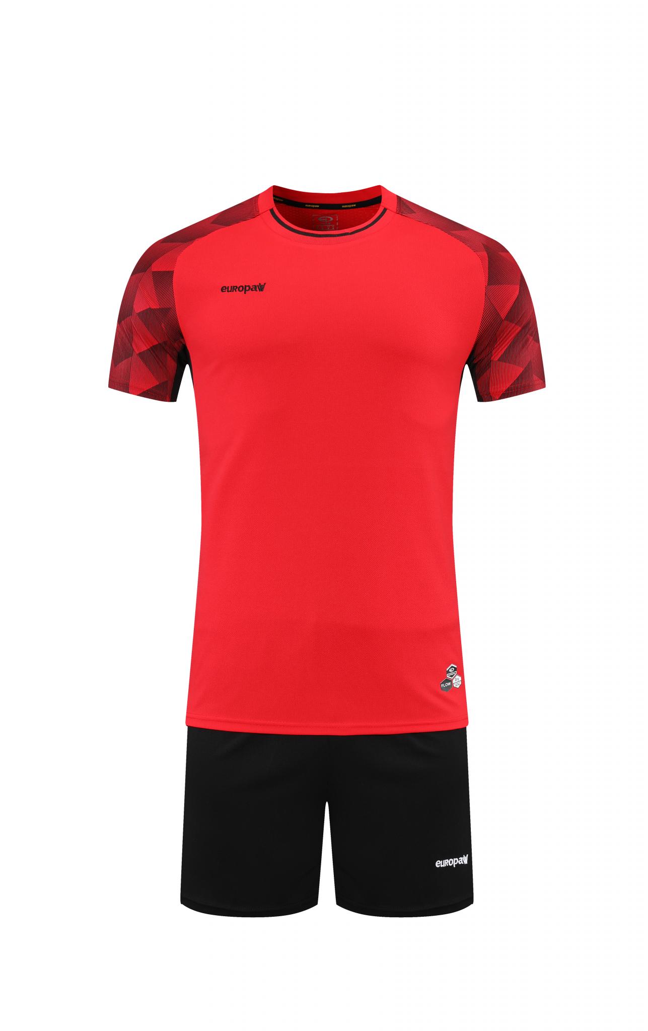 Футбольная форма Europaw 028 Classic light красно-черная [M] фото товара
