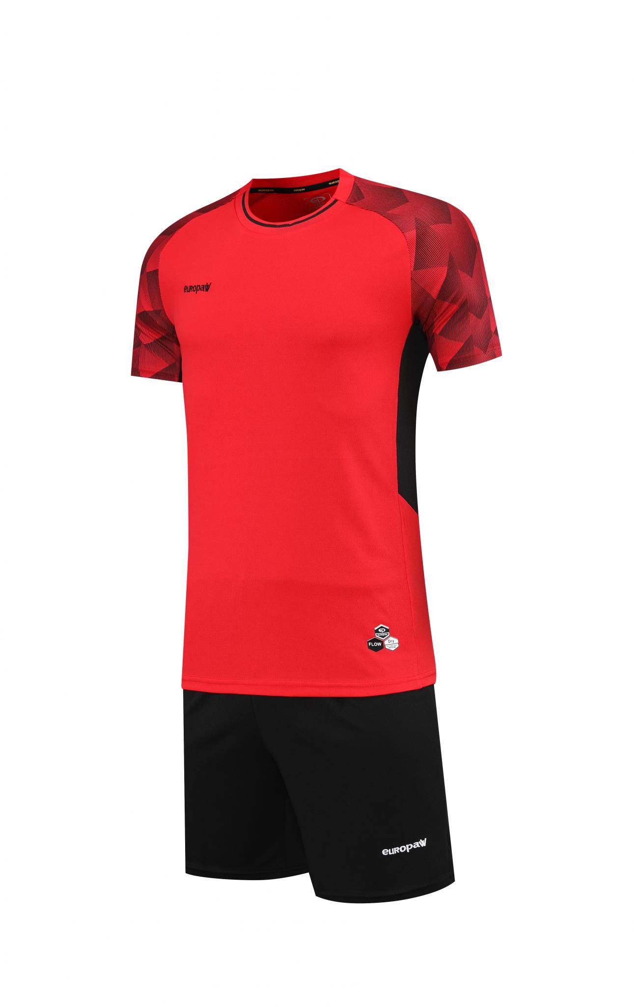 Футбольная форма Europaw 028 Classic light красно-черная [L] фото товара