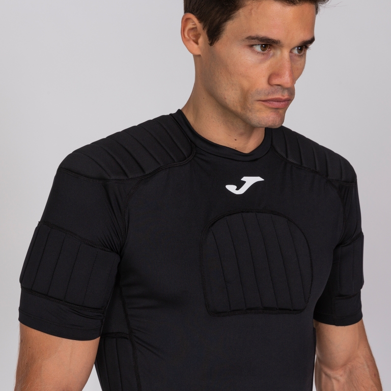 ФУТБОЛКА ЗАЩИТНАЯ protec rugby ЧЕРНАЯ (КОРОТКИЙ РУКАВ) L-XL