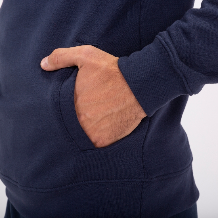 ТОЛСТОВКА С КАПЮШОНОМ crew iv ТЕМНО-СИНИЙ-КРАСНЫЙ 4XS