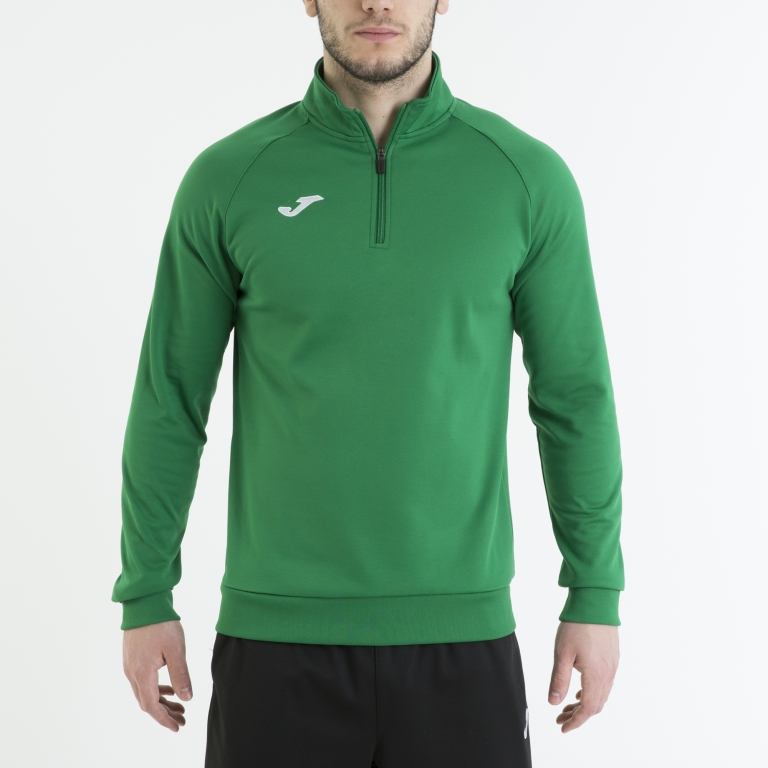 Sudadera faraon verde media cremallera 2XL