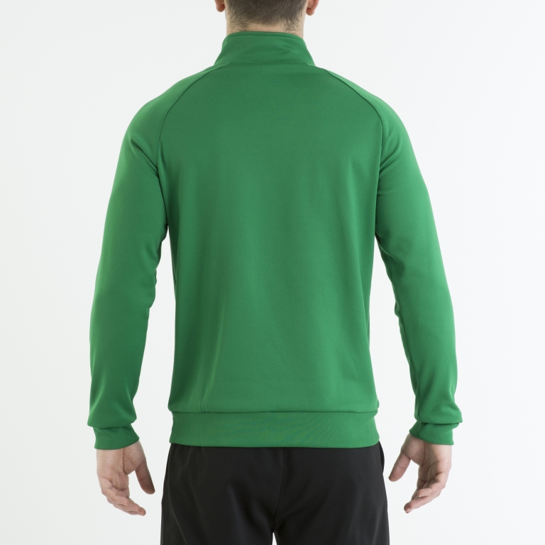 Sudadera faraon verde media cremallera 2XL