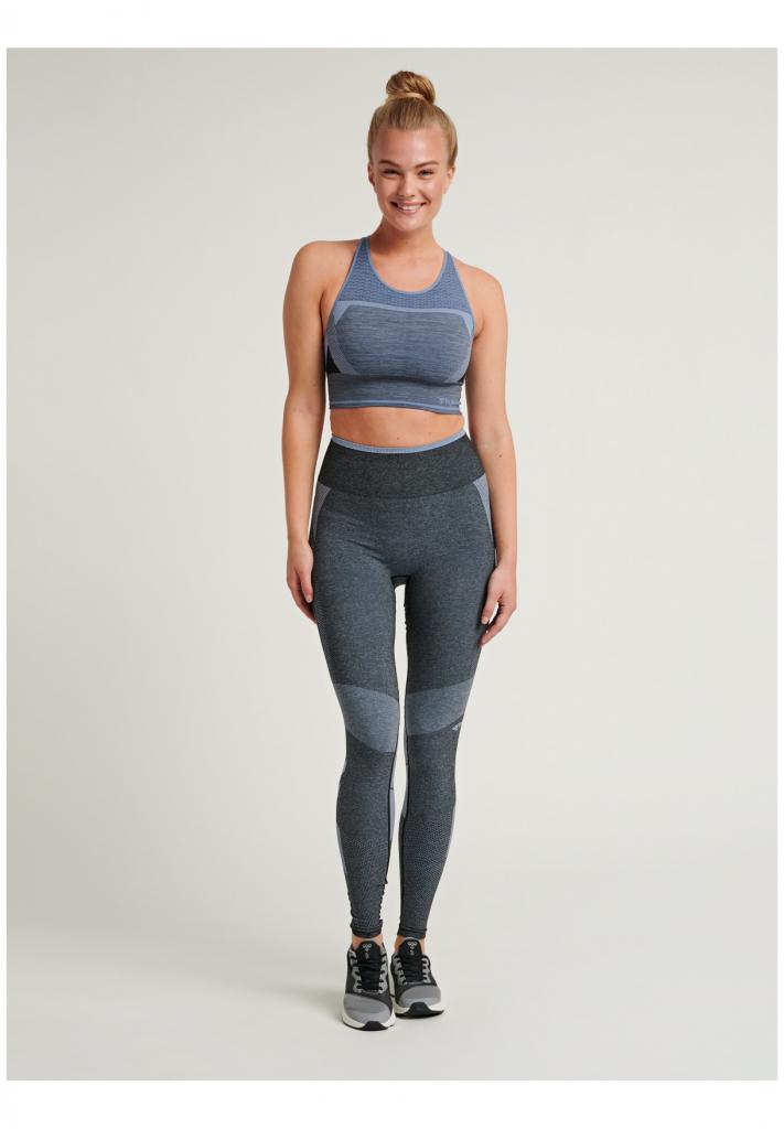 Тайтсы SKY HIGH WAIST SEAMLESS TIGHTS 208-261-2047-S Взрослые Женский ГОЛУБОЙ