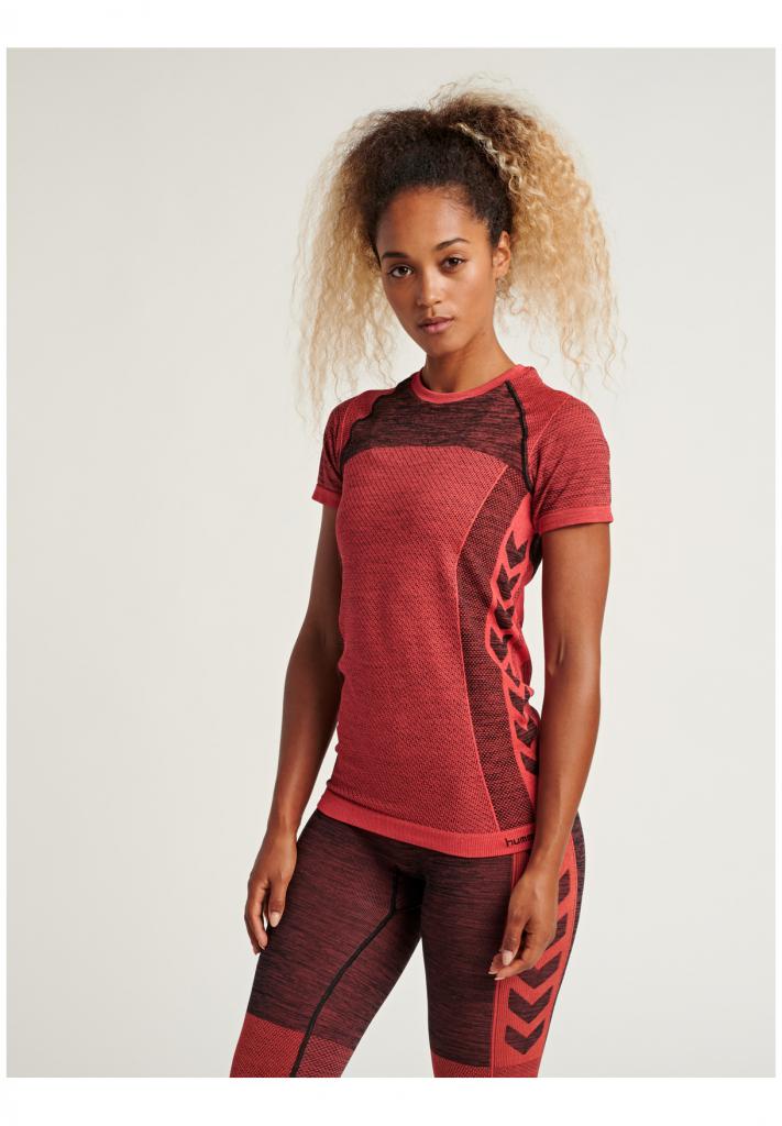 Футболка CLEA SEAMLESS T-SHIRT 208-080-3784-XS/S Взрослые Женский ОРАНЖЕВЫЙ