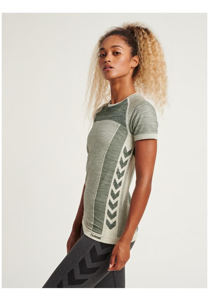 Футболка CLEA SEAMLESS T-SHIRT 208-080-1030-M/L Взрослые Женский СЕРЫЙ