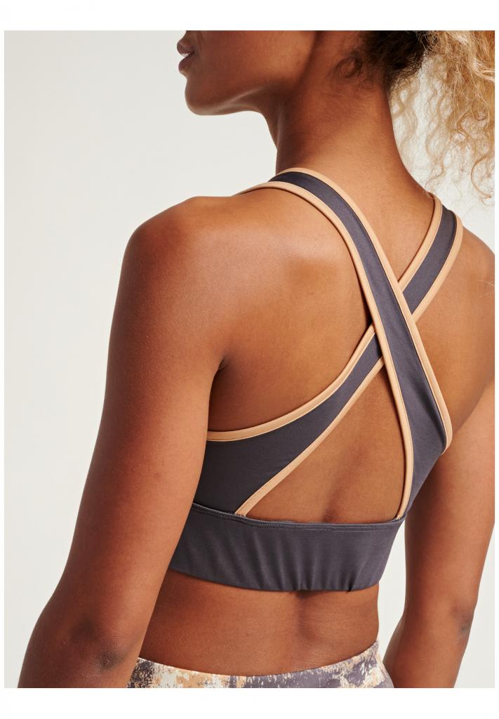Топ LOTUS SPORTS BRA 208-002-1025-M Дорослі Жіноча ТЕМНО-СІРИЙ