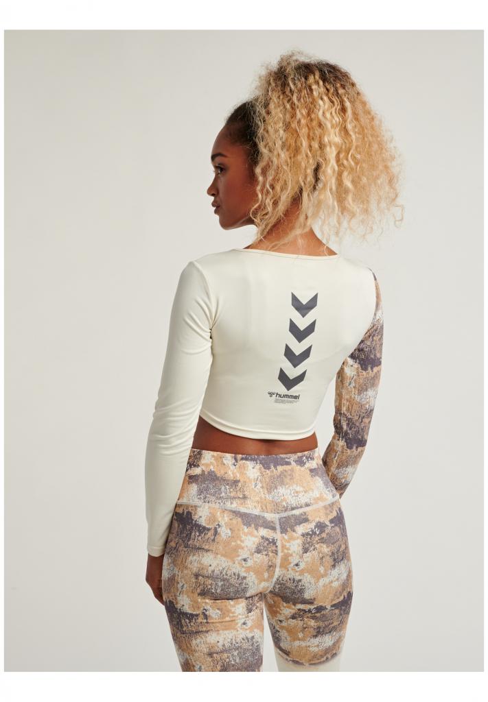 Топ с рукавом LOTUS CROPPED T-SHIRT L/S 207-996-9804-XS Взрослые Женский БЕЖ