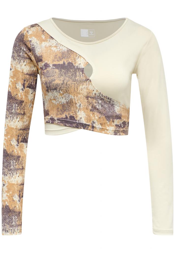 Топ с рукавом LOTUS CROPPED T-SHIRT L/S 207-996-9804-XS Взрослые Женский БЕЖ