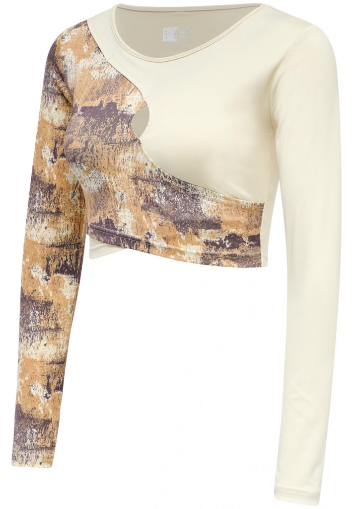 Топ с рукавом LOTUS CROPPED T-SHIRT L/S 207-996-9804-XS Взрослые Женский БЕЖ