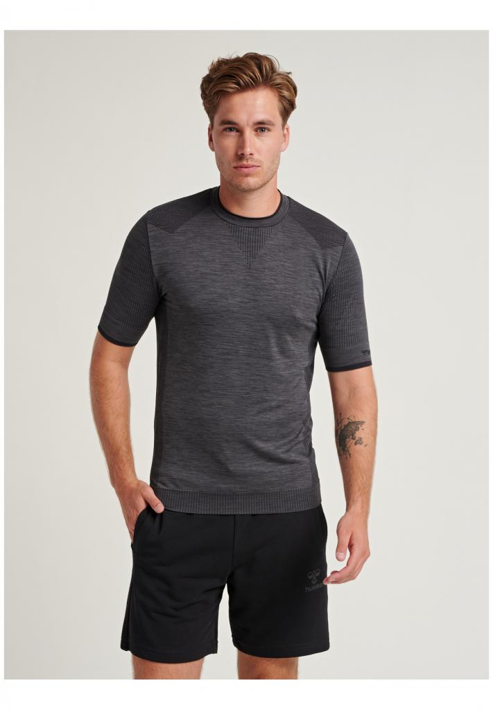 Футболка TRACKER SEAMLESS T-SHIRT 208-412-2508-L Взрослые Мужской ТЕМНО-СЕРЫЙ