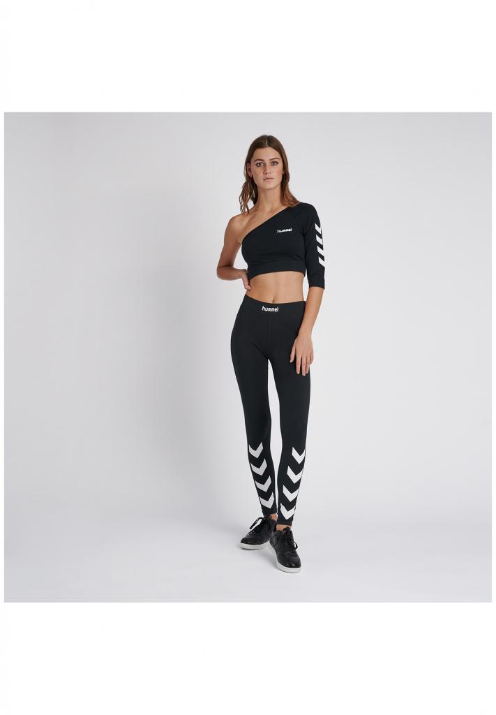 Топ с рукавом VINNI CROPPED TOP 207-064-2001-XS Взрослые Женский ЧЕРНЫЙ