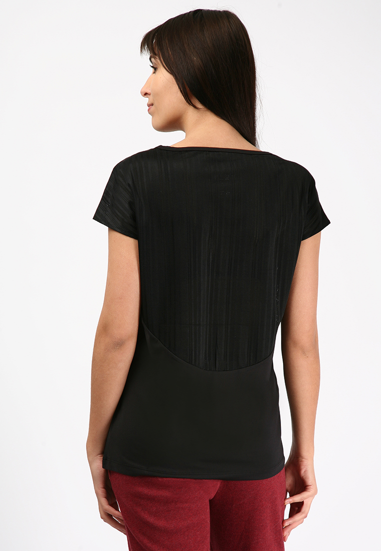 Футболка VIOLET SS TEE 009-898-2001-S Дорослі Жіноча ЧОРНИЙ