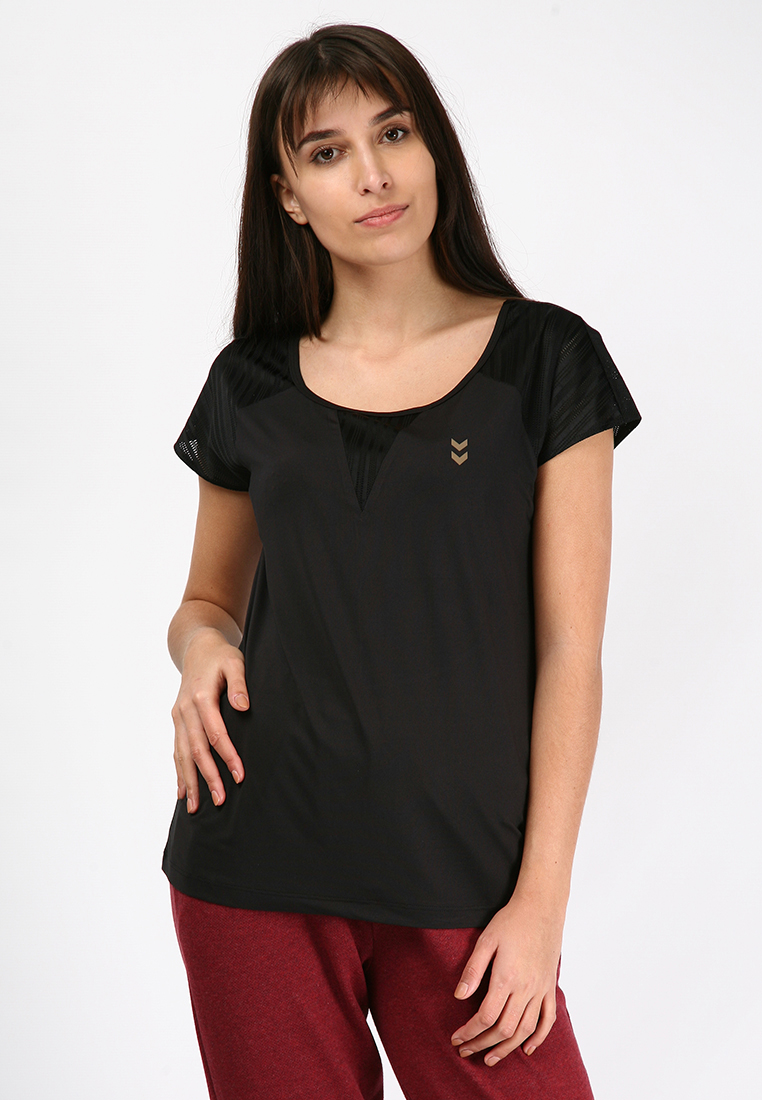 Футболка VIOLET SS TEE 009-898-2001-S Дорослі Жіноча ЧОРНИЙ