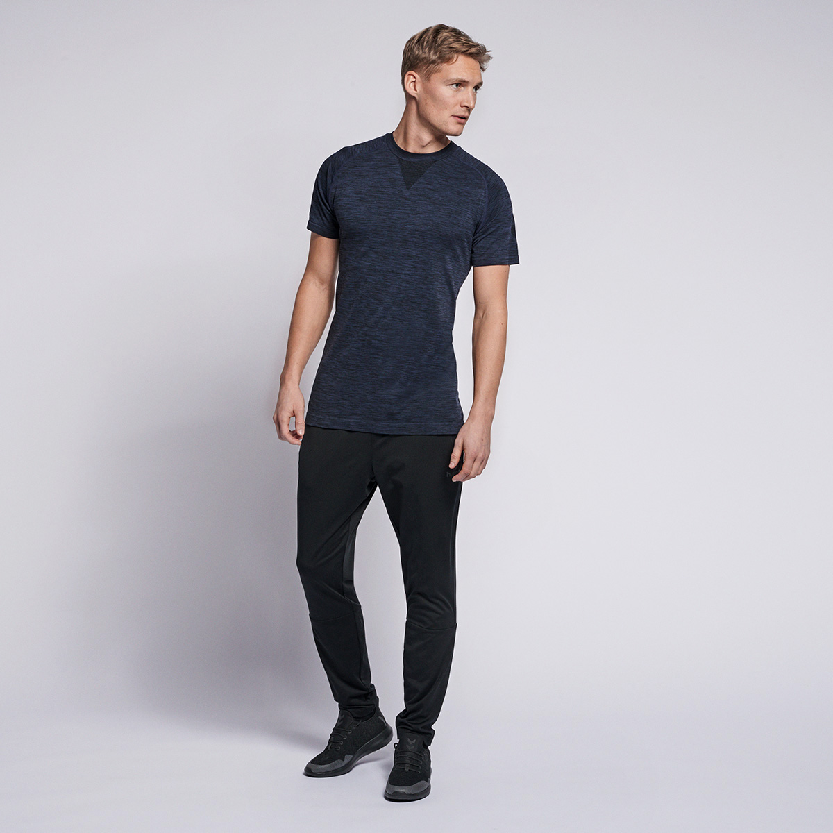 Футболка WES SEAMLESS T-SHIRT S/S 205-247-1009-XL/XXL Взрослые Мужской ТЕМНО-СИНИЙ