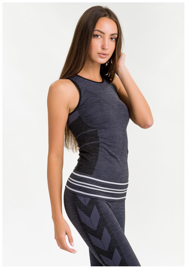 Майка GEMMA SEAMLESS TOP 204-554-2001-M/L Взрослые Женский ЧЕРНЫЙ