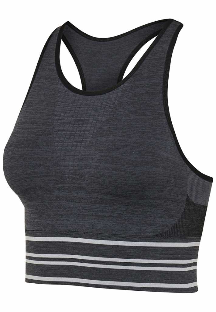Топ GEMMA SEAMLESS SPORTS TOP 204-553-2001-M/L Взрослые Женский ЧЕРНЫЙ