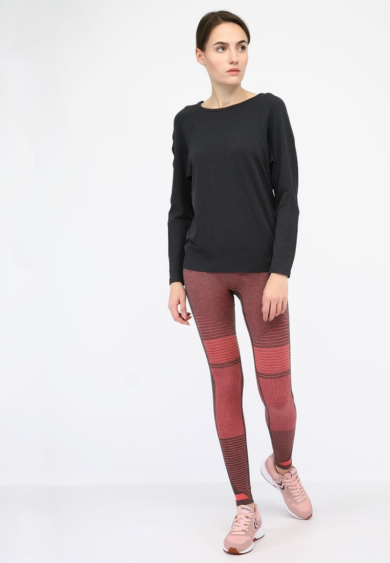 Свитшот HMLLILOU SEAMLESS T-SHIRT L/S 201-822-2508-XS/S Взрослые Женский ТЕМНО-СЕРЫЙ