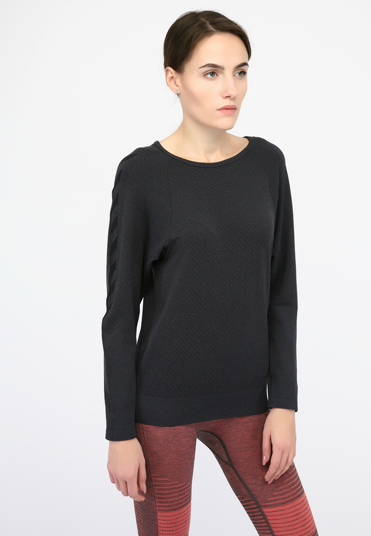 Свитшот HMLLILOU SEAMLESS T-SHIRT L/S 201-822-2508-XL/XXL Взрослые Женский ТЕМНО-СЕРЫЙ