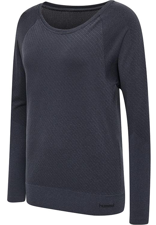 Свитшот HMLLILOU SEAMLESS T-SHIRT L/S 201-822-2508-M/L Взрослые Женский ТЕМНО-СЕРЫЙ