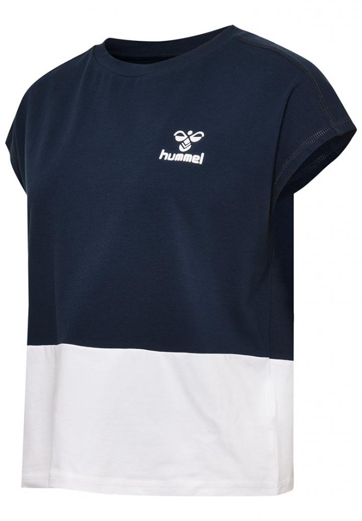 Футболка HMLJULIA T-SHIRT S / S 203-059-1009-XS Взрослые Женский ТЕМНО-СИНИЙ