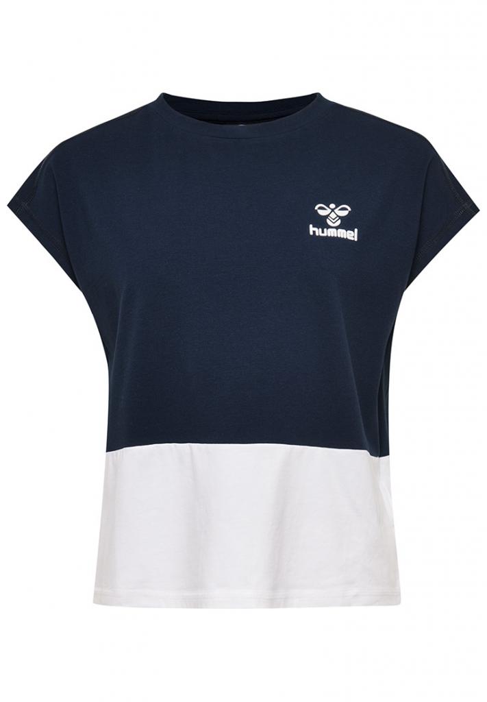 Футболка HMLJULIA T-SHIRT S / S 203-059-1009-XS Взрослые Женский ТЕМНО-СИНИЙ