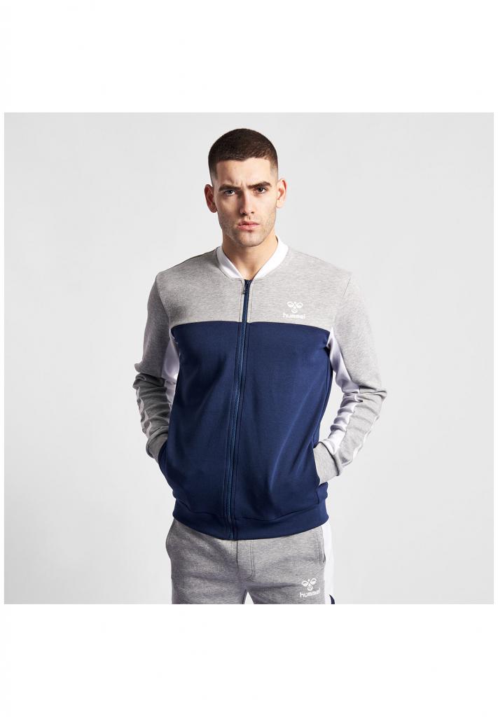 Кофта  HMLMASON ZIP JACKET 202-929-1009-S Взрослые Мужской ТЕМНО-СИНИЙ